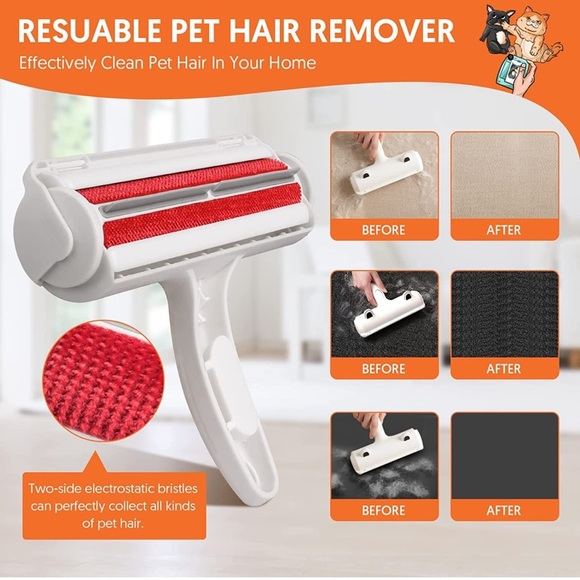 Usitek Pet Hair Remover,Pet Roller and Pet Gloves, Pet Grooming Gloves - Picture 7 of 12